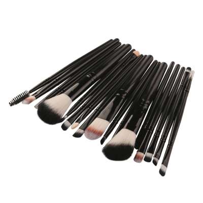 High quality 18 pieces set plastic handle makeup brush for women beauty face cosmetic