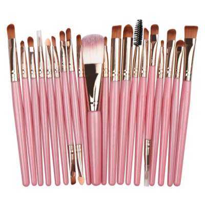 20pcs makeup brush set with case Eye shadow  Contour Blending Cosmetic Brushes Kit